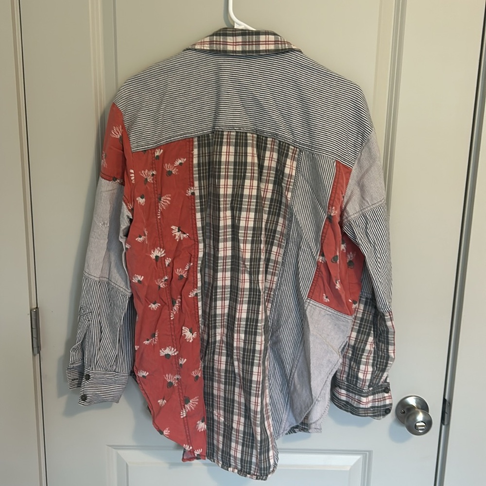 Free People Patch Work Flannel - image 4